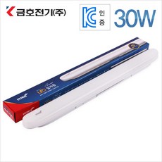 번개표 LED 일자등 30W 주광색 / 금호전기, 1개