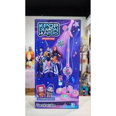 K-POP DEMON HUNTERS 兒童麥克風玩具 魔法燈光秀 尺寸 24.5x110cm 適用年齡 3+, 粉色, 1個