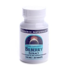 SOURCE NATURALS 山桑子萃取錠 100mg, 1個, 30 件