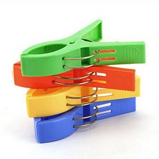 쿠쿠스토어 클립 라운저 비치 타올 선베드 페그 풀 크루즈쉽 탑 2022 유한 의류 핀 색상 세트당 4 개, 03 분홍색