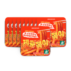 제로볶이 오리지널 무설탕 뉴진면 떡볶이, 10개, 240g