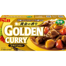 에스비 S&B 골든 카레 아마구치 (중간매운맛), 2개, 198g