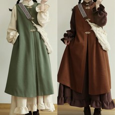 개량한복원피스 베스트 포켓 한푸 스타일 드레스 가을 겨울 착용 가능 여성 생활한복