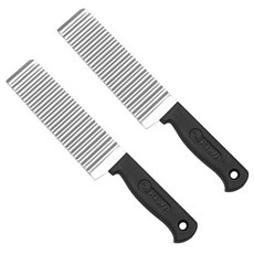 물결 무늬칼 A타입, 블랙, 2개