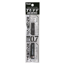 펜텔 터프 샤프 펜슬 회전식 대형 지우개 포함 블랙, 0.7mm, 1개