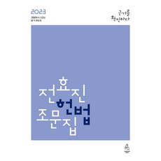 2023 전효진 헌법조문집, 전효진(저), 연승