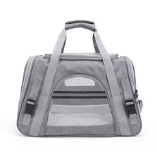 透氣舒適寵物外出包 車載手提兩用 小型犬貓外出適用包, 1個, 灰色