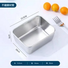 不鏽鋼保鮮盒保鮮碗分裝盒便攜微波爐加熱飯盒廚房圓形收納盒, 1個, 不鏽鋼保鮮盒(1個裝)不帶蓋, 如圖