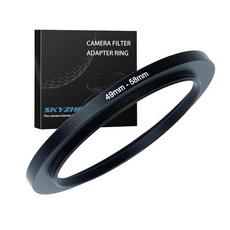 58mm ~ 82mm 스텝업 링 필터 어댑터 금속 링 스텝업 링 어댑터 필터 모든 82mm UV CPL ND 렌즈 후드 스레드 렌즈 요법(58mm ~ 82mm)과 호환, 49mm ~ 58mm