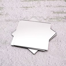 가죽공예 - DIY용 사각 거울 *5개 한세트* 100mm*100mm, 사각거울, 5개