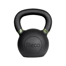 FITECO 프리미엄 케틀벨 크로스핏 전신운동, 1개, 18kg, 블랙
