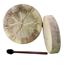DRUM SHAMAN 羊皮薩滿鼓，天然材質手工製作，音色渾厚，附贈鼓棒, 1套, 天然羊皮薩滿鼓+鼓棒+鼓袋