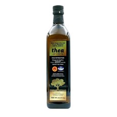 thea OF CRETE 特級初榨橄欖油 750ml｜希臘 PDO 冷壓初榨 食用油, 1個, 750 ml (25.3 Fl OZ)