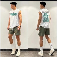 100%純棉男士無袖內搭美式運動背心坎肩夏季薄款寬鬆速幹圓領t恤