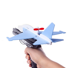 슈팅건 콘덴서 장난감 비행기 총 충전 에어글라이더건, 단품