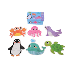 鐵盒拼圖, 1箱, 6片