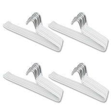 소유리빙 논슬립 바지걸이 코팅 바지옷걸이, 화이트, 40개