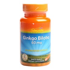 톰슨 징코 빌로바 추출물 60mg 캡슐, 60개입, 1개, 60정
