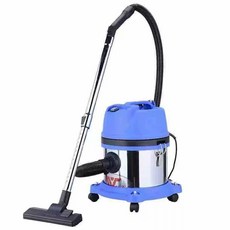 多功能桶式吸塵器 乾濕兩用 強勁吸力, 銀色+藍色, 15L美規110V