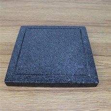 규카츠화로 일본식 돌판 숯불 소고기 돌불판 구이판, 15 x 15x1.8cm 슬롯, 1개, 1cm
