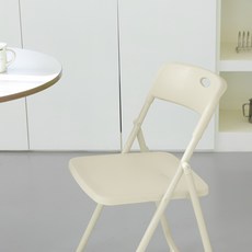 지엠퍼니처 제로 퀵 폴딩 접이식 의자, 1개, 베이지 (ZR)