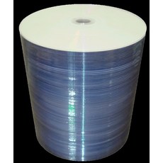 台灣製 霧面滿版 Printable CD-R 52X 可列印空白光碟片 燒錄片 100片, 1個, 霧面可列印CD-R 100片