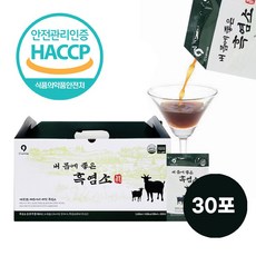 식약처 HACCP 인증 내 몸에 좋은 흑염소 진액 즙 엑기스 염소즙 흡수빠른 기력회복 보약 국산 국내산, 2.4L, 30개