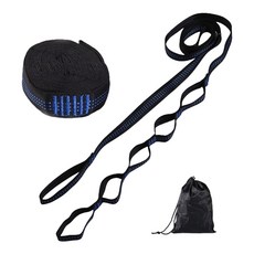 2Pcs 야외 캠핑 해먹 스트랩 강화 나일론 스트랩 벨트 로프 서스펜션 스트랩 휴대용 해먹 액세서리, 파란색, 2개와 봉지 A