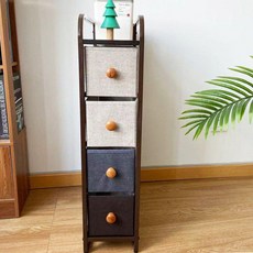 夾縫收納櫃窄縫抽屜式20cm寬床頭櫃沙髮衣櫃客廳臥室玩具簡易飄窗廚房置物架 廚房收納櫃 櫥櫃 餐櫃 多層收納櫃 HHZK, 4抽混搭1個, 1個