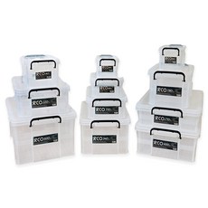 국민 리빙 RE0 B0X 다용도 정리함, 6개, 투명