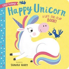 (영문도서) First Feelings: Happy Unicorn Board Books, Clever Publishing, English, 9781951100971