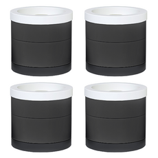 리브문 세탁기 높이조절 받침대 (2단) 4p 1세트, 블랙, 1개