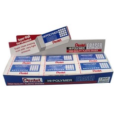 Pentel 飛龍牌 標準型橡皮擦 ZEH-20 環保塑膠擦 台灣製, 一個入, 白色, 1個