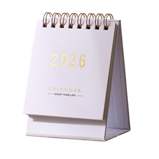2026년 탁상 달력 2026 캘린더 미니달력 26 데스크 캘린더, White 흰색