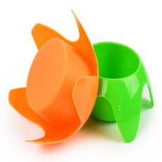 레코멘 모래사장컵홀더 물컵홀더, 그린