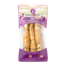 버틀러티 치키스틱 6인치 강아지 오래먹는 개껌 수제간식 분리불안 치석제거, 1개, 80g, 피넛버터6인치3p