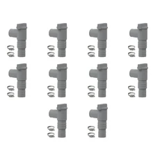 1-10세트 PVC 수영장 필터 펌프 어댑터 (32mm 파이프 호스 연결 부품 포함) 온/오프 플런저 밸브 누수 방지, 10 10 SET B