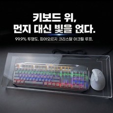 오르지 집사필수템 투명 아크릴 키보드 커버, 키보드 XL, 1개