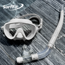 써핏 성인 스노쿨링 마스크 세트, 소프트 화이트