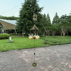 古風兩層鈴鐺金屬風鈴, 單層招財貓, 單層招財貓