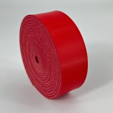 2.5cm 폭의 나파 질감 단면 합성 가죽 PU 스트립 1롤 두께 2mm DIY 액세서리 가방 스트랩 애완동물 목, [00] 2.5x100cm, 08 22 Red