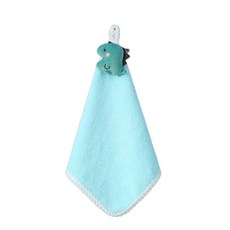可愛卡通擦手巾, 淺藍, 1個