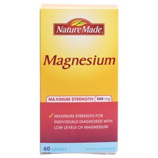 Nature Made 萊萃美 鎂膠囊 500mg, 60顆, 1盒