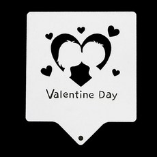 베이킹 스텐실도안 뽀뽀 발렌타인 CTA39, 단일상품1