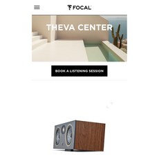 沐耳 法國 Focal Theva Center 中央聲道揚聲器 深木紋 橫置式設計 家庭劇院