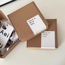 紙盒 包裝盒 禮品盒, 牛皮紙小號 折後, 1個