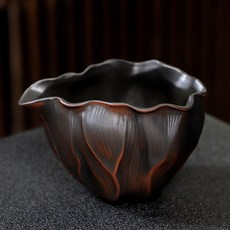 紫陶荷葉公道杯分茶器手工紫砂壺配件功夫茶道-150毫陞G15, 1個, 紫陶荷葉公道杯分茶器手工紫砂壺配件功夫茶