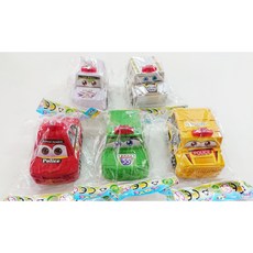 小胡玩具(俊輝批發) 卡通警車迴力車 兒童玩具 迴力車 警車玩具, 1個, 1台, 紅色，綠色，黃色，白色