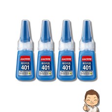 록타이트 다용도 초강력 순간접착제 401, 4개