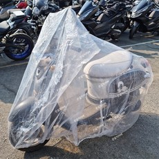 [3323]투명 오토바이 방수 비닐 커버 덮개 스쿠터 카바, L 사이즈